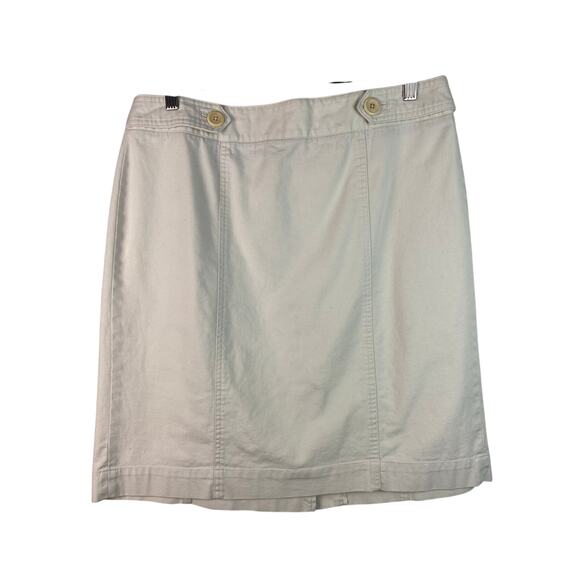 Talbots Dresses & Skirts - Talbots Stretch Women's Size 12 Natural Cream Classic Cotton Pencil Skirt